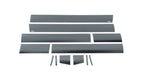 Putco 14-14 GMC Sierra HD - Crew Cab 6.5 Short Box 6in Wide - 12pcs Black Platinum Rocker Panels