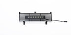 Putco 15-19 Chevy Silv HD SS Black Bar Design Bumper Grille Insert w/ Curved Flush 10in Light Bar