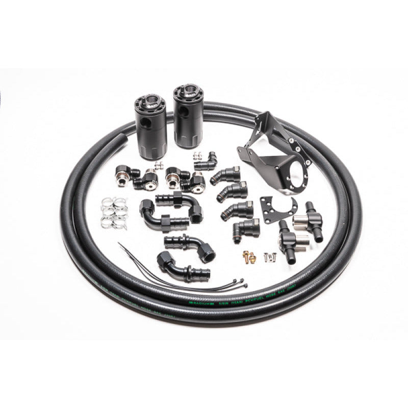 Radium Engineering Dual Catch Can Kit Nissan R32 Skyline GT-R Fluid Lock Radium Engineering Oil Catch Cans
