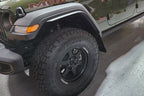 Rally Armor 19-25 Jeep JT Gladiator (Mojave/Rubicon) Black Mud Flap w/Army Green Logo