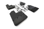 Rally Armor 19-25 Jeep JT Gladiator (Mojave/Rubicon) Black Mud Flap w/Metallic Black Logo