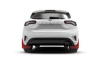 Rally Armor 19-25 Ford Focus ST MK4 Red UR Mud Flap w/White Logo
