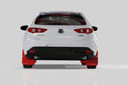 Rally Armor 19-26 Mazda3 Hatchback Black UR Mud Flap w/White Logo