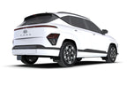 Rally Armor 24-26 Hyundai Kona/Kona EV Black UR Mud Flap w/White Logo