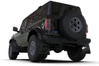 Rally Armor 21-25 Ford Bronco (Plstc Bmpr + RR - NO Rptr/Sprt) Blk Mud Flap w/Cy Orange Logo