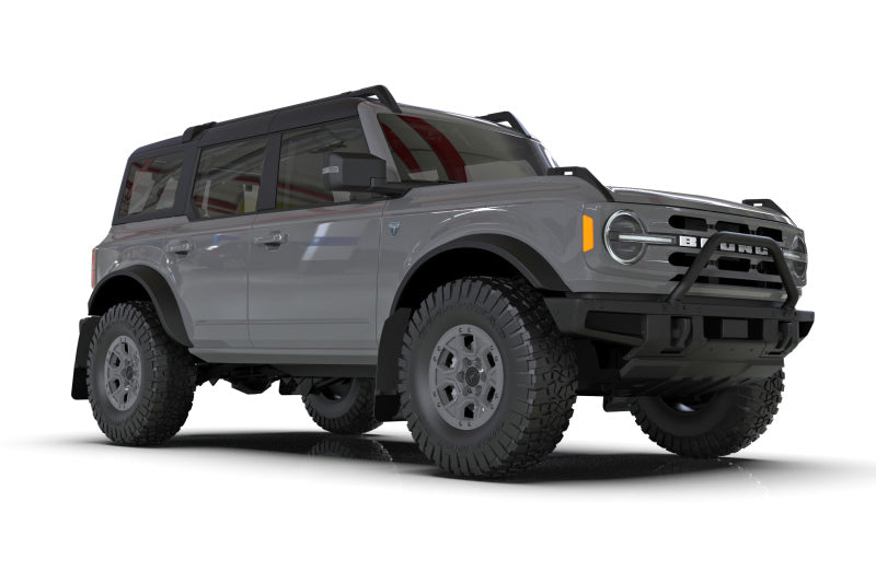 Rally Armor 21-25 Ford Bronco (Plstc Bmpr + RR - NO Rptr/Sprt) Blk Mud Flap w/Red Logo