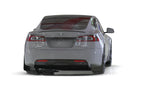 Rally Armor 21-26 Tesla Model S/ S Plaid Black UR Mud Flap w/Metallic Black Logo