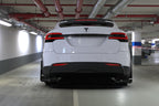 Rally Armor 22-26 Tesla Model X Black UR Mud Flap - Metallic Black Logo