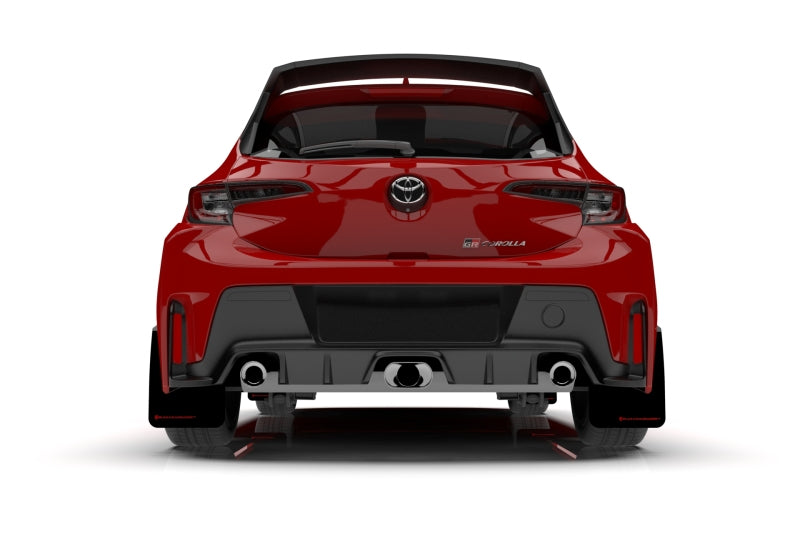 Rally Armor 23-26 Toyota GR Corolla Red UR Mud Flap w/Black Logo