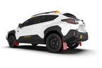 Rally Armor 24-26 Subaru Crosstrek (Wilderness Only) Red UR Mud Flap W/White Logo - No Drilling Req