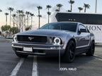 Raxiom 05-09 Ford Mustang GT V6 Axial Series CCFL Halo Projector Headlight- Blk Housing (Smkd Lens)