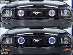Raxiom 05-12 Ford Mustang GT LED Halo Fog Lights (Smoked)