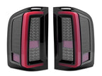 Raxiom 07-13 Chevy Silverado 1500 G2 LED Tail Lights- Black Housing (Clear Lens)