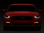 Raxiom 15-17 Ford Mustang GT350 GT500 LED Projector Headlights- Black Housing (Clear Lens)