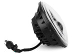 Raxiom 97-18 Jeep Wrangler TJ/JK Axial Halo Headlights w/ DRL Amber Signals- Black Hsng (Clear Lens)