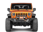 Raxiom 97-18 Jeep Wrangler TJ/JK Axial Halo Headlights w/ DRL Amber Signals- Black Hsng (Clear Lens)