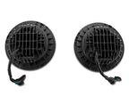 Raxiom 97-18 Jeep Wrangler TJ/JK Axial Halo Headlights w/ DRL Amber Signals- Black Hsng (Clear Lens)
