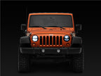 Raxiom 97-18 Jeep Wrangler TJ/JK Axial Series LED Headlights- Black Housing (Clear Lens)
