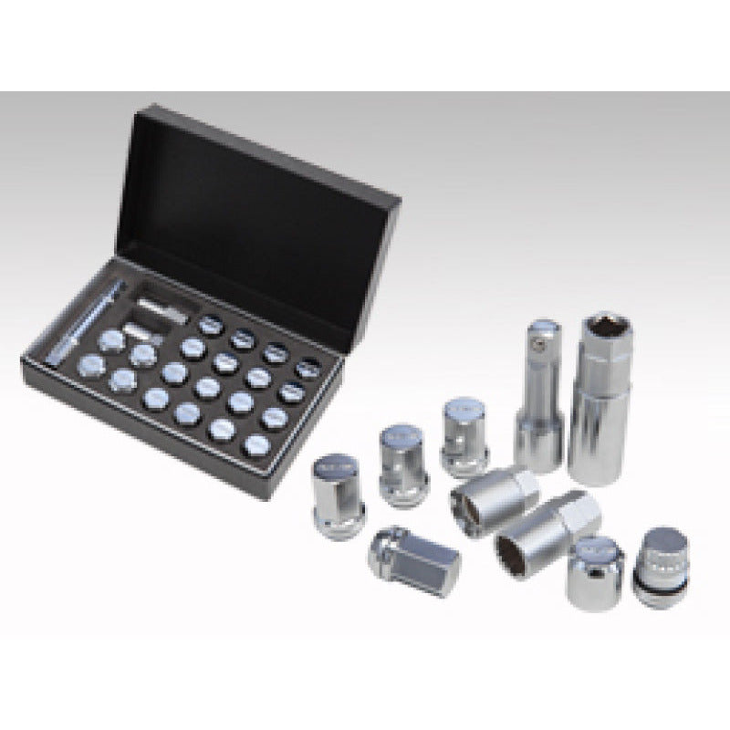 Rays M12x1.25 19mm Hex w/ 2 Piece Double Lock Nut Set - Chrome Rays Lug Nuts