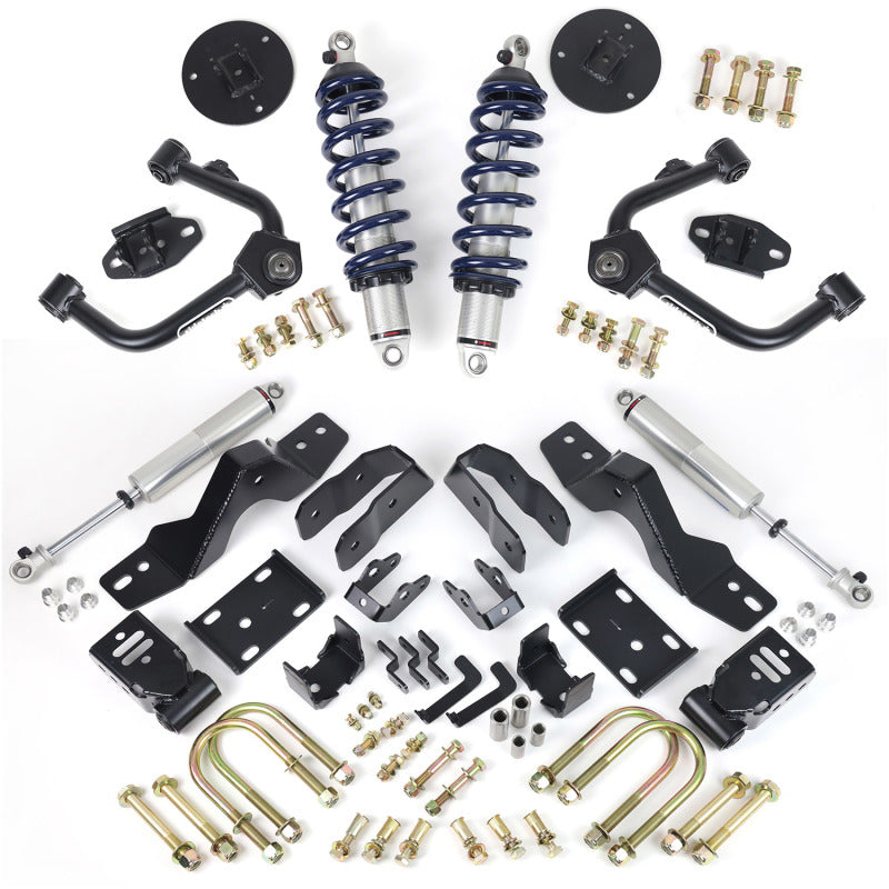 Ridetech 2019+ Silverado/Sierra 4WD Performance Lowering System - Axle Group A