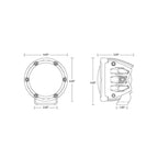 Rigid Industries 2022+ Toyota Tundra 4in. 360-Series A-Pillar Lighting Kit