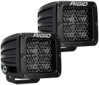 Rigid Industries D Series PRO Midnight Edition - Spot - Diffused - Pair