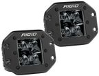 Rigid Industries D2 - Midnight Edition Flush Mount Spot Lights