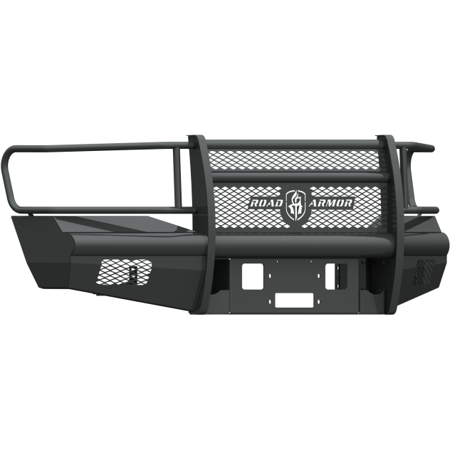 Road Armor 06-09 Dodge 2500 Vaquero Front Winch Plate - Tex Blk Road Armor Bumpers - Steel
