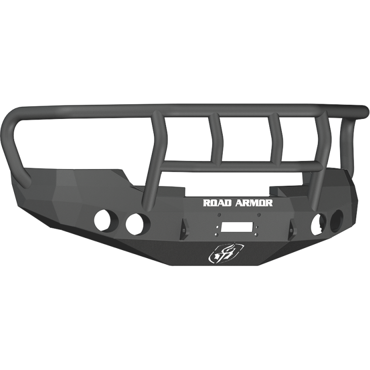 Road Armor 08-13 GMC 1500 Stealth Front Winch Bumper w/Titan II Guard - Tex Blk Road Armor Bumpers - Steel