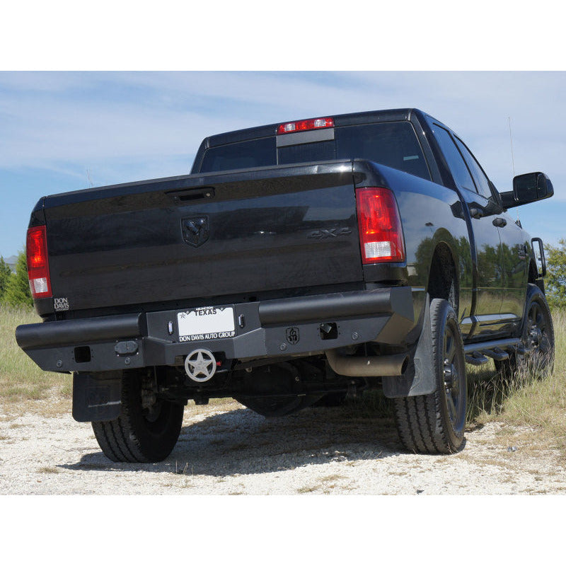 Road Armor 10-18 Dodge 2500 Vaquero Rear Non-Winch Bumper - Tex Blk Road Armor Bumpers - Steel