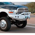 Road Armor 10-18 Ram 2500 Stealth Front Winch Bumper w/Pre-Runner Guard - Tex Blk Road Armor Bumpers - Steel