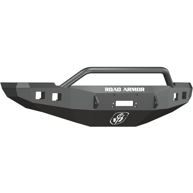 Road Armor 10-18 Ram 2500 Stealth Front Winch Bumper w/Pre-Runner Guard - Tex Blk Road Armor Bumpers - Steel