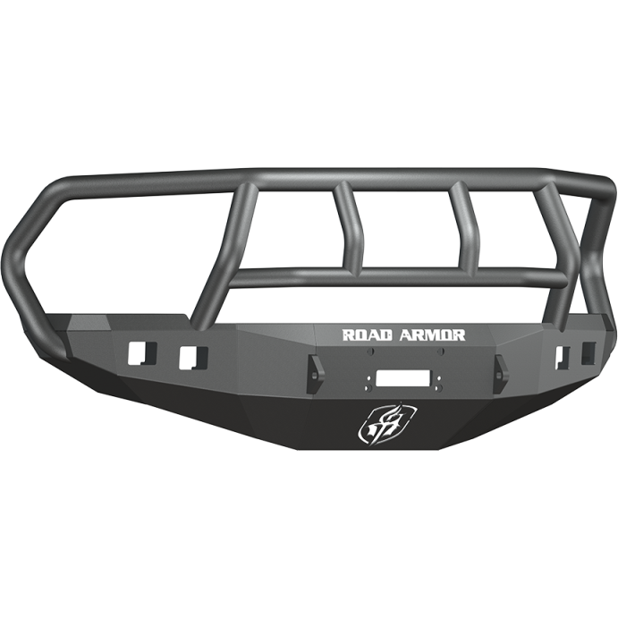 Road Armor 10-18 Ram 2500 Stealth Front Winch Bumper w/Titan II Guard - Tex Blk Road Armor Bumpers - Steel