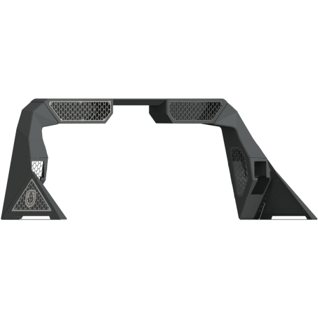 Road Armor 10-19 Dodge 1500 iD Headache Rack w/Bedrail Pod/Dual 10in Pod/Brake Lamp Relief/Hyve -Raw Road Armor Headache Racks