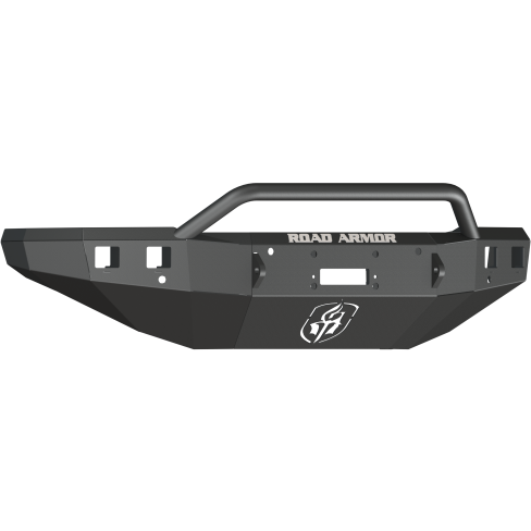 Road Armor 15-19 Chevy 2500 Stealth Front Winch Bumper w/Pre-Runner Guard - Tex Blk Road Armor Bumpers - Steel