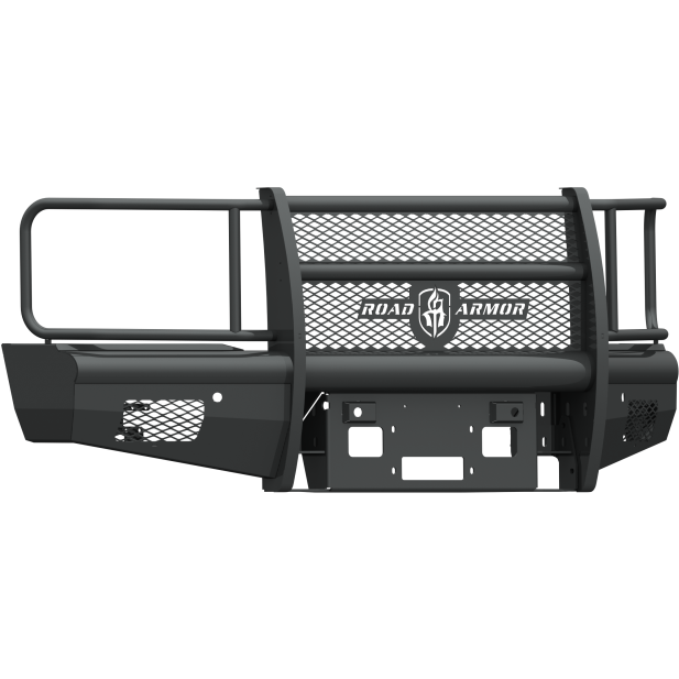 Road Armor 15-19 Chevy 2500 Vaquero Front Winch Plate - Tex Blk Road Armor Bumpers - Steel