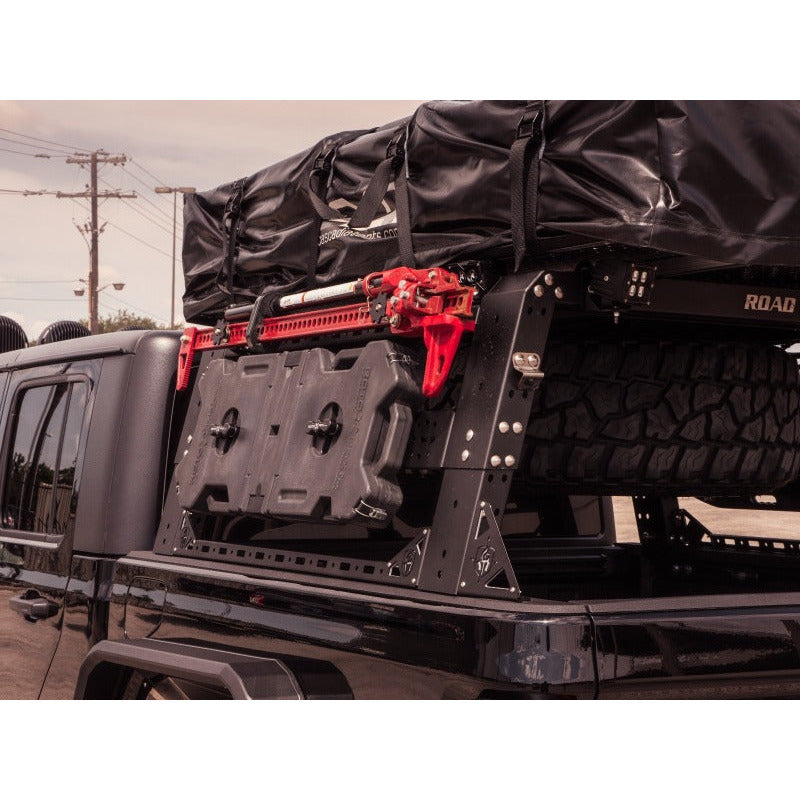 Road Armor Universal 5ft Bed TRECK Adj Bed Rack - Tex Blk (w/o Brackets) Road Armor Bed Racks