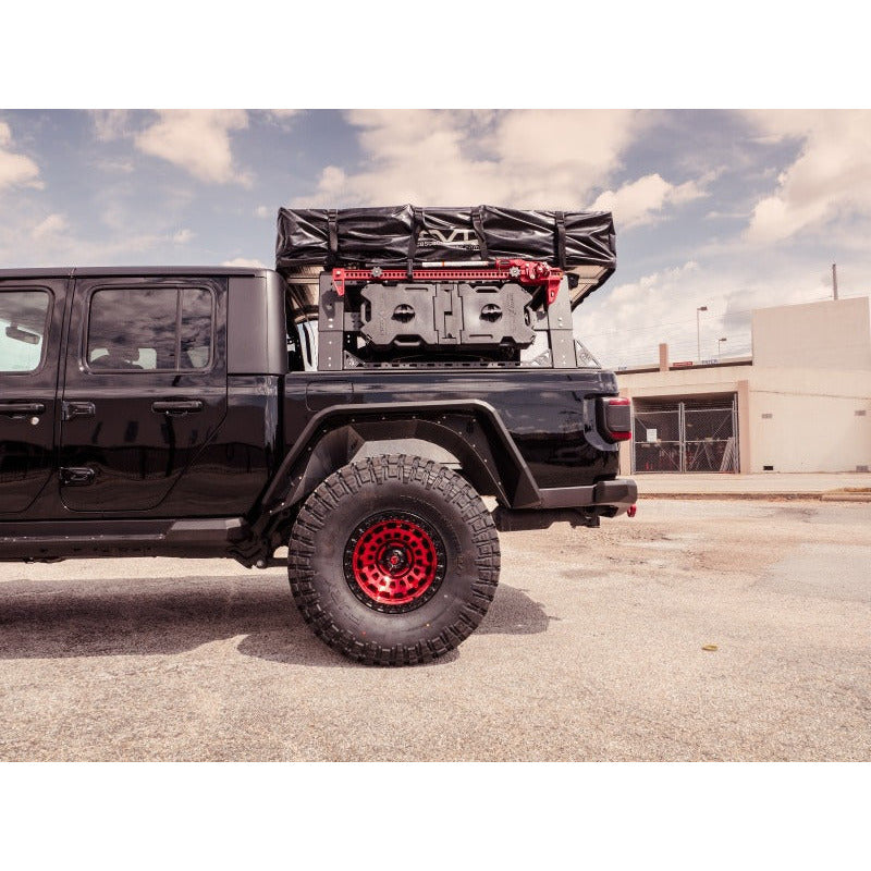 Road Armor Universal 5ft Bed TRECK Adj Bed Rack - Tex Blk (w/o Brackets) Road Armor Bed Racks