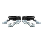 RockJock Curt Towing Safety Cable Kit 44 1/2in Long w/ 2 Snap Hooks 5000lbs 2-Pack