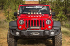 Rugged Ridge 07-18 Jeep Wrangler JK/JKU Textured Black Elite Headlight Euro Guards Rugged Ridge Light Covers and Guards
