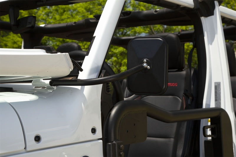 Rugged Ridge 18-20 Jeep Wrangler JL/JT Rectangular Trail Mirror Rugged Ridge Exterior Trim