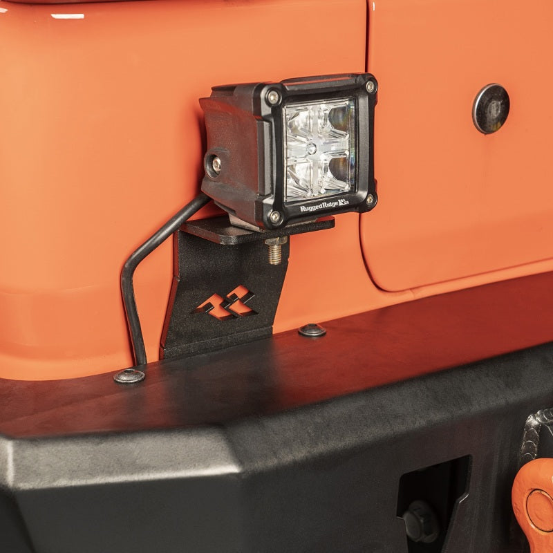 Rugged Ridge 18-20 Jeep Wrangler JL LED Rear Cube Mount - Pair Rugged Ridge Brackets