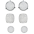 Rugged Ridge 72-86 Jeep CJ Stainless Steel Stone Guard Set Rugged Ridge Light Covers and Guards