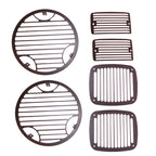 Rugged Ridge 97-06 Jeep Wrangler Billet Stone Guard Set Rugged Ridge Light Covers and Guards