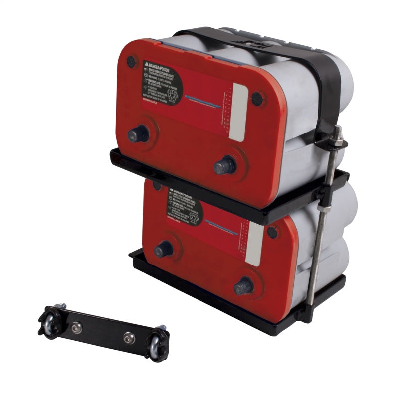 Rugged Ridge 97-06 Jeep Wrangler Dual Battery Tray Rugged Ridge Battery Accessories