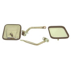 Rugged Ridge 97-06 Jeep Wrangler TJ Stainless Steel CJ-Style Side Mirror Kit Rugged Ridge Exterior Trim