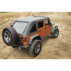 Rugged Ridge Bowless Soft Top Black Diamond 4-Door 07-18 Jeep Wrangler JK Rugged Ridge Soft Tops
