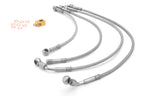 Rugged Ridge Brake Hose Kit Braided Stainless 07-18 Jeep Wrangler Rugged Ridge Brake Line Kits