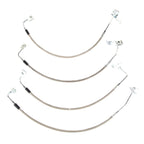 Rugged Ridge Brake Hose Kit Braided Stainless 07-18 Jeep Wrangler Rugged Ridge Brake Line Kits