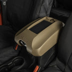 Rugged Ridge Center Console Cover w/Phone Holder Tan 11-18 jeep Wrangler JK Rugged Ridge Dash & Interior Trim
